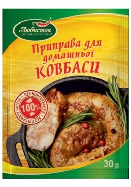 Приправа для домашньої ковбаси Любисток, 30г