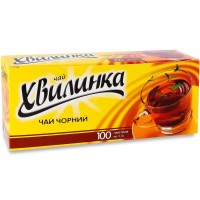 Чай черный Хвилинка байховый, 100 пакетиков