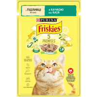Вологий корм для котів Friskies з качкою у підливі, 85 г