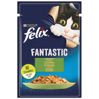 Влажный корм для кошек Felix Fantastic с кроликом в желе, 85 г