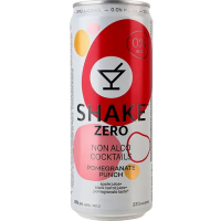 Напиток сокосодержащий Shake Zero Pomegranate Punch сильногазированный, 330 мл