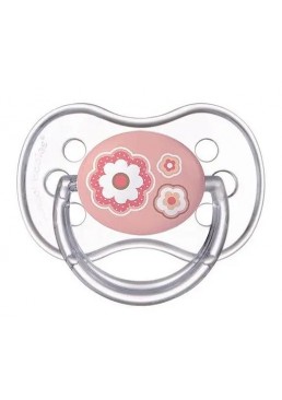 Силіконова симетрична пустушка Canpol babies Newborn baby, 6-18 міс. (рожева)