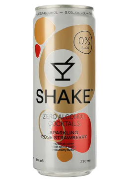 Напій соковмісний Shake Sparkling Strawberry безалкогольний сильногазований, 330 мл