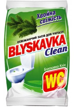 Освіжаючий засіб для унітазу Blyskavka Clean хвойна свіжість, 37 г