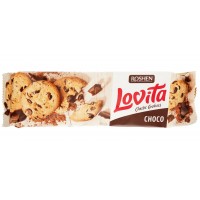 Печенье Roshen Lovita Classic Cookies с шоколадными дропсами, 150 г