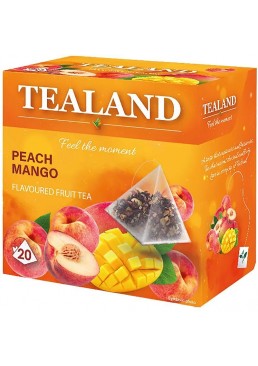 Чай фруктовий в пірамідках Tealand манго та персик, 20 шт
