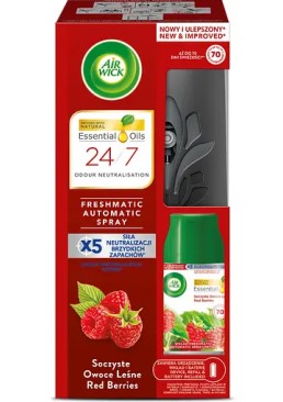  Автоматический освежитель воздуха Air Wick Freshmatic малина, 250 мл
