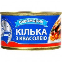 Кілька Аквамарин обсмажена з квасолею, 230 г