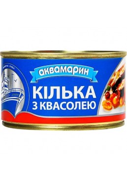 Кілька Аквамарин обсмажена з квасолею, 230 г