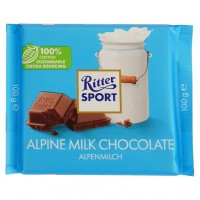 Шоколад Ritter Sport молочний з альпійським молоком, 100 г