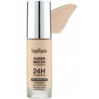 Тональний крем TopFace Super Match 24H Foundation PT475 відтінок 001, 30 мл