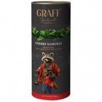 Чай черный рассыпной Graff Cherry Samurai "Вишневый Самурай", 80 г (тубус)