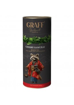Чай черный рассыпной Graff Cherry Samurai "Вишневый Самурай", 80 г (тубус)