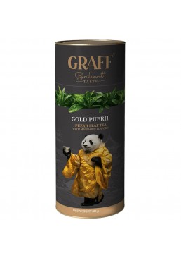 Чай пуэр рассыпной Graff Gold Puerh "Золотой пуэр", 80 г (тубус)