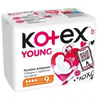 Гігієнічні прокладки Kotex Young Day Normal, 9 шт (4 краплі)