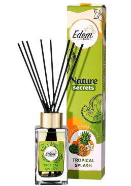 Аромадиффузор с палочками Edem Home Nature Secrets Tropical Splash, 90 мл