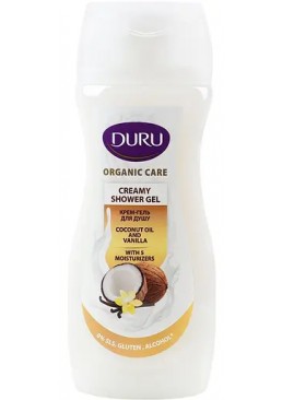 Крем-гель для душу Duru Organic Care кокосова олія та ваніль, 250 мл