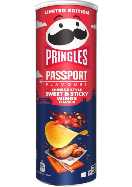 Чипсы Pringles Sweet & Sticky Wings сладкие крылышки, 165 г