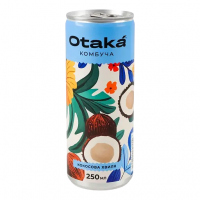 Безалкогольный напиток Otaka Комбуча Кокосовая волна слабогазированный, 250 мл