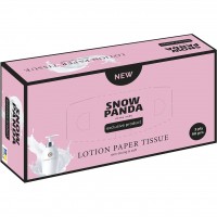 Салфетки бумажные Снежная Панда Extra Care Lotion с лосеном, 90 шт (в ассортименте)