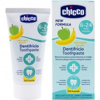  Зубная паста Chicco «Яблоко-банан» без фтора для детей от 6 до 24 месяцев, 50 мл