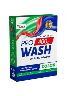 Пральний порошок PRO WASH Color, 400 г (5 прань)