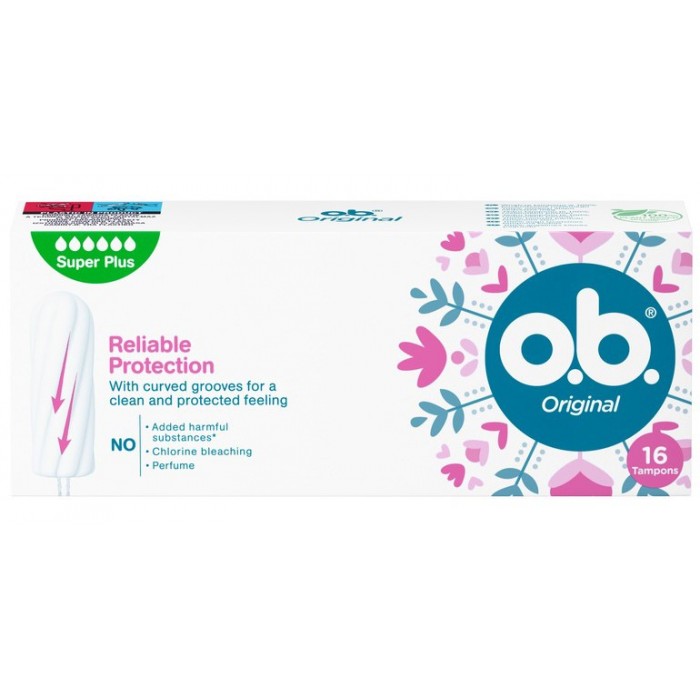 Тампони o.b. Original Super plus (6 крапель), 16 шт - 
