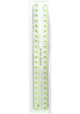 Линейка пластиковая "Super value", 20 см