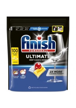 Таблетки для посудомийних машин Finish Ultimate All in 1 Lemon, 100 шт