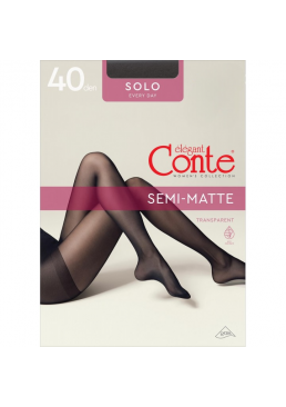 Колготки Conte Solo 40 Den Grafit, 3 размер 