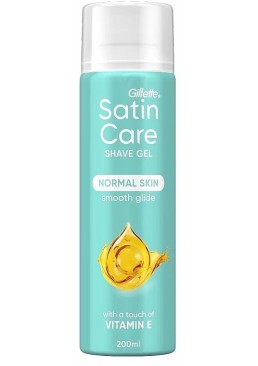 Гель для бритья Gillette Satin Care Normal Skin с витамином Е, 200 мл