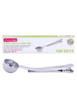 Ложка Kamille для кофе мерная с клипсой, 20 мл