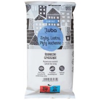 Вологі серветки Luba Comfort для чищення скляних і дзеркальних поверхонь, 32 шт