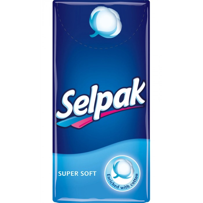 Хусточки носові Selpak Cotton, 1 шт - 