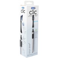 Мануальная зубная щетка Oral-b Clic Onyx Silver (сменная насадка, магнит для крепления) 