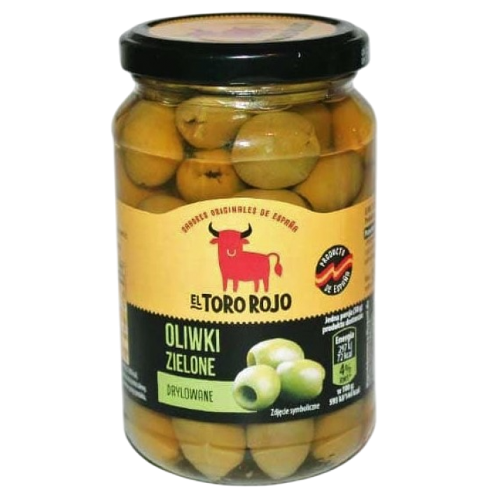 Оливки зелені El Toro Rojo без кісточки, 340 г - 