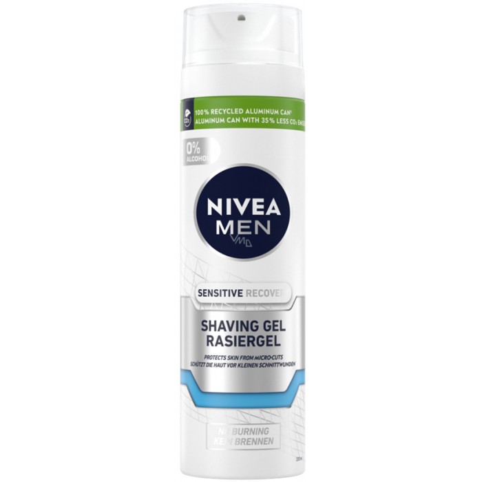 Гель для бритья Nivea Men Sensitive Recovery для чувствительной кожи, 200 мл - 