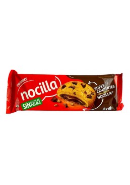 Печенье Nocilla Cookies с шоколадной крошкой и шоколадно-ореховой пастой, 120 г