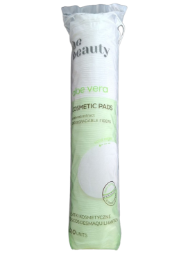 Ватні косметичні диски BeBeauty Алое вера, 120 шт