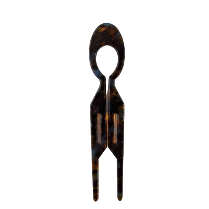 Шпилька для волосся Brown With Blue, 1 шт - 