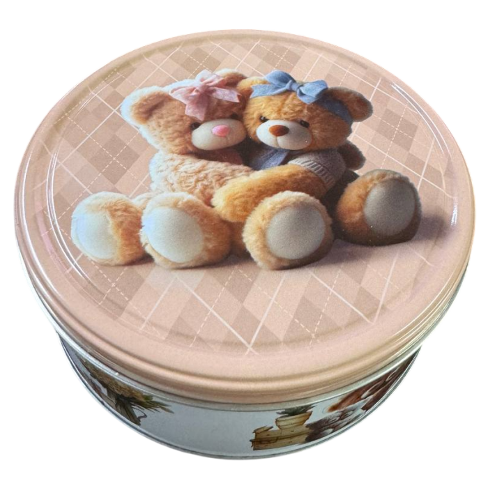 Печенье сливочное Cute Teddies Jacobsens Bakery металлическая банка в ассортименте, 150 г - 