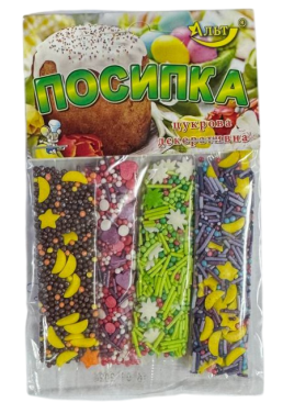 Посипка кондитерська мікс з 4 стіків, 20 г