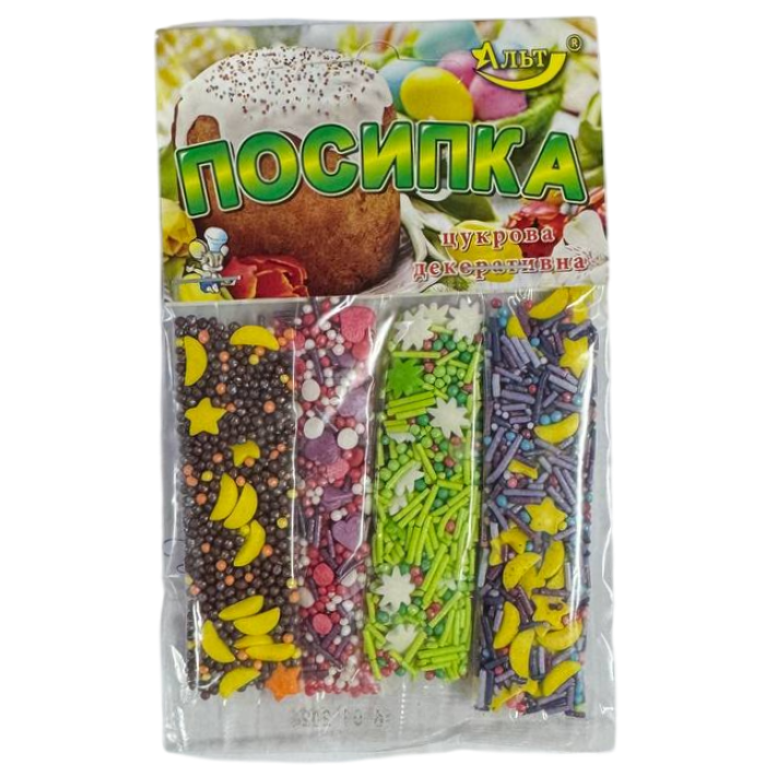 Посипка кондитерська мікс з 4 стіків, 20 г - 
