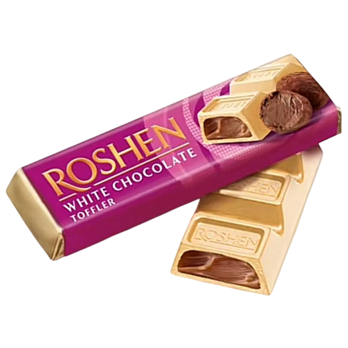 Батончик Roshen білий шоколад з трюфельною начинкою, 41 г - 