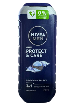 Гель для душу Nivea Men Protect & Care 3in1, 250 мл