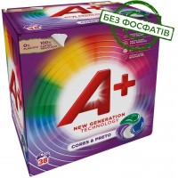Капсулы для стирки А+ Cores & Preto 4в1 для цветного белья, 38 шт 