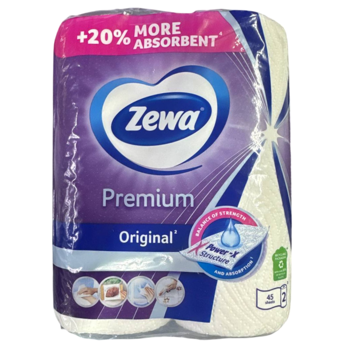 Бумажные полотенца Zewa Premium 2-слойные, 2 шт - 