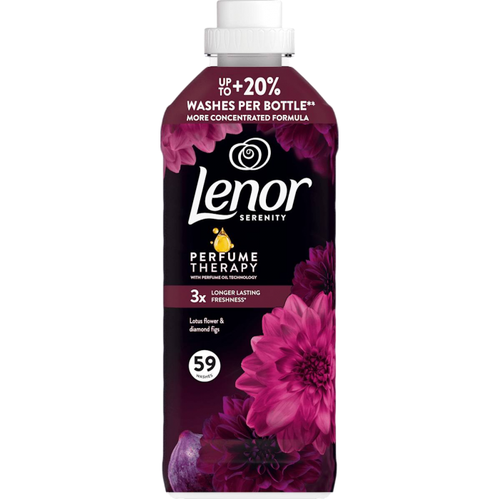 Кондиціонер для білизни Lenor "Діамантовий інжир та квітка лотоса", 1.239 л (59 прань) - 