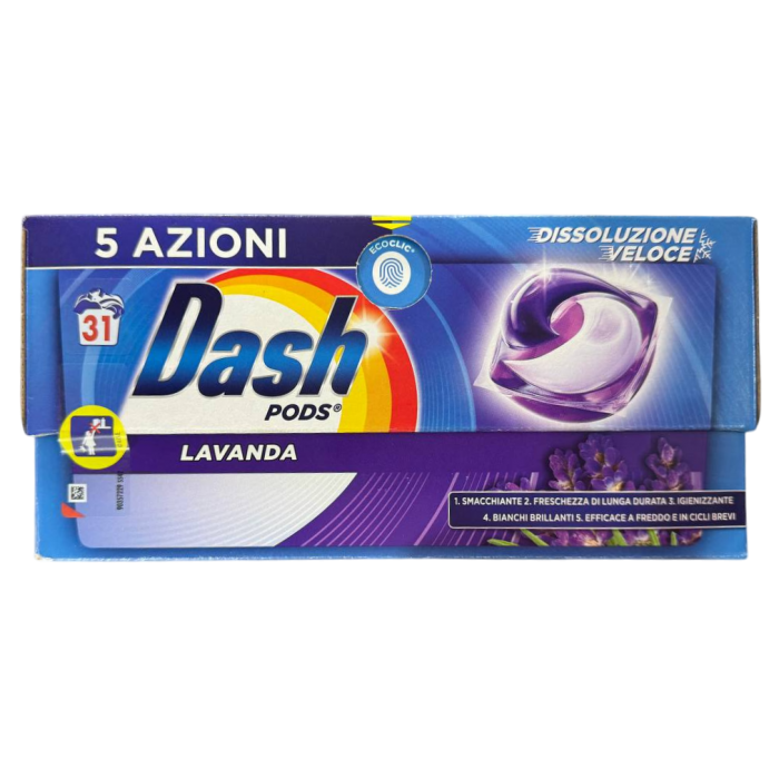 Капсули для прання універсальні Dash Lavanda, 31 шт - 
