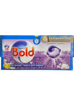Універсальні капсули для прання Bold Lavender&Camomile, 28 шт